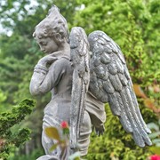 Zaer Ltd International 74.5" Tall Magnesium Angel Statue "Evellyn" ZR868030 View 8