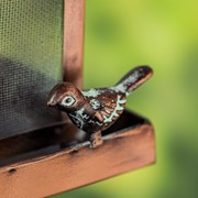 Zaer Ltd. International Hanging Iron Bird Feeder with Antique Copper Finish "Prairie" LS213032 View 8