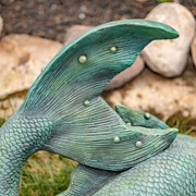 Zaer Ltd International Pre-Order: 37" Tall Mermaid Lying Down Garden Statue in Antq. Bronze "Finnleigh" ZR341137-BZ View 8