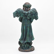 Zaer Ltd International 39" Tall Magnesium Angel Statue Holding Bouquet in Bronze "Sopia" ZR341939-BZ View 8