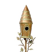 Zaer Ltd International 70.5" Tall Multi-Tiered Conical Roof Birdhouse Stake "Budapest" ZR193158 View 8