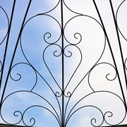 Zaer Ltd International 12.5ft. Tall Ornate Round Iron Garden Gazebo in Antique Green "Medellín 1972" ZR210177-GR View 8