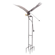 Zaer Ltd International 7.5ft. Tall XL Bald Eagle Iron Rocking Stake "Scout" ZR208650 View 8