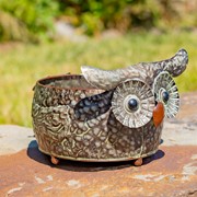 Zaer Ltd International Pre-Order: Set of 6 Assorted Animal Galvanized Flower Pots ZR162050-SET View 8