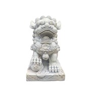 Zaer Ltd. International Pre-Order: Set of 2 Magnesium Foo Dog Statues in Antique Grey "Gan & An" ZR617270-GYS View 8