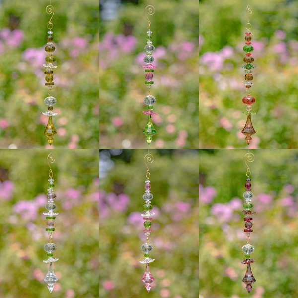 11.5" Long Acrylic Decor in 6 Assorted Color Combinations