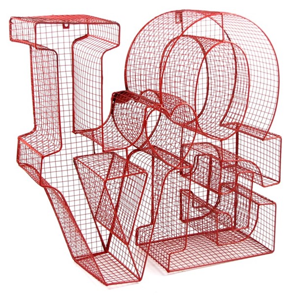 22.5" Tall Three-Dimensional Metal Philly "LOVE" Wall Decoration & Sign